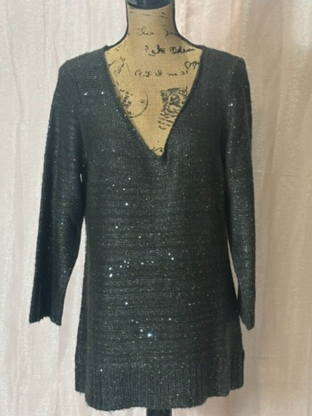 Sparkle V-Neck Sweater